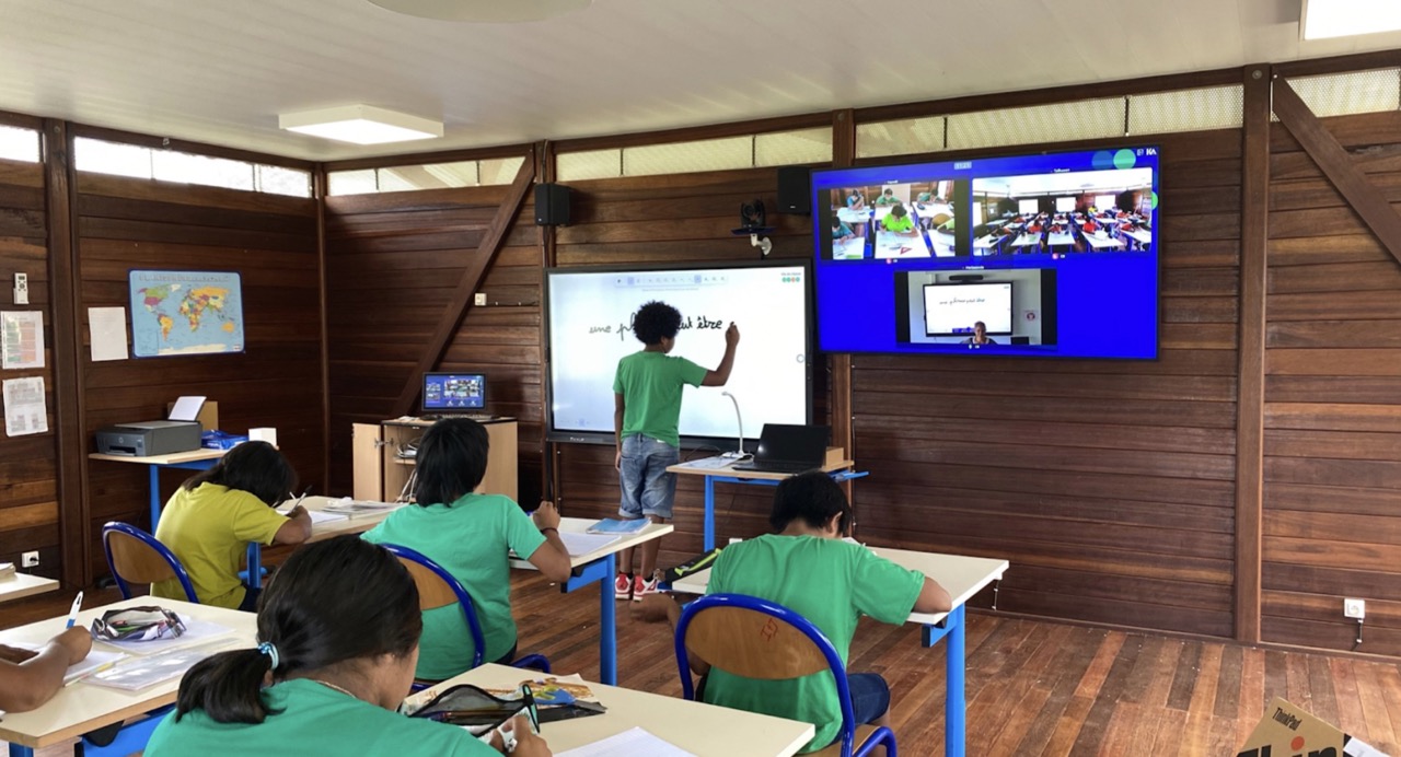 Guyane connectée classes virtuelles