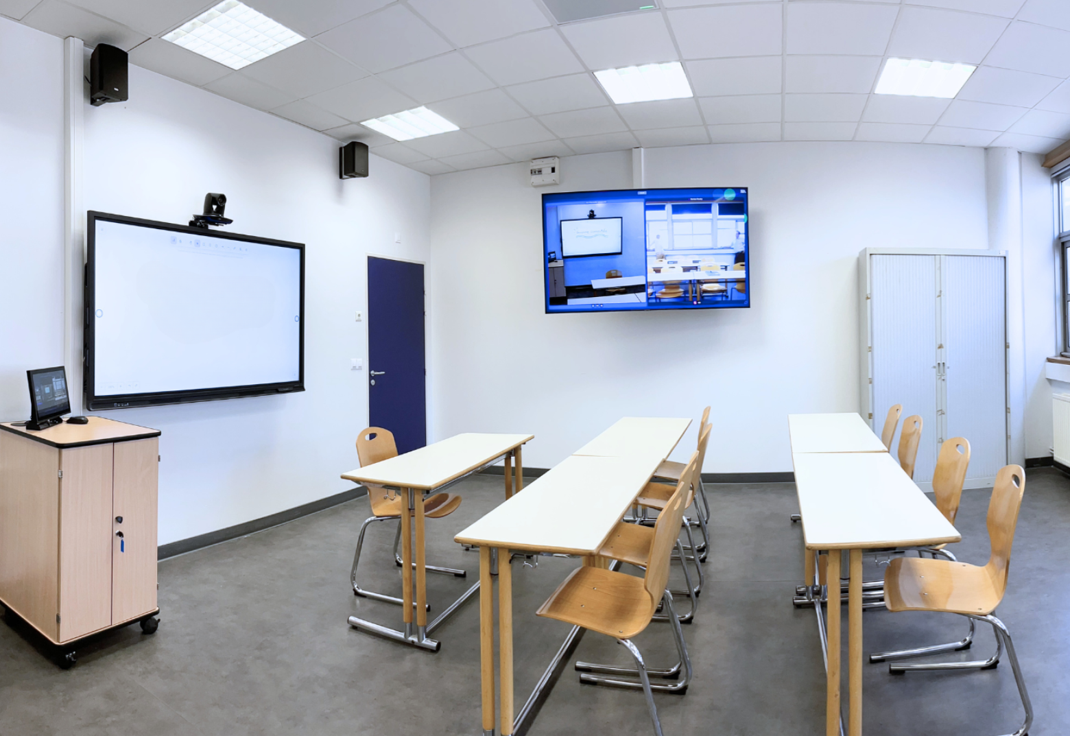 salle de formation hybride